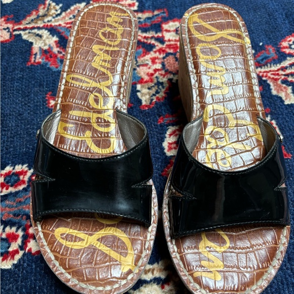 Sam Edelman Reid platform cork wedge sandals size 8 - Picture 1 of 6